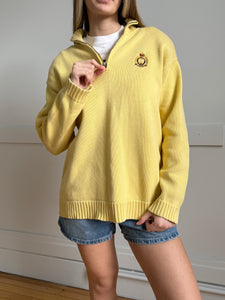 butter yellow ralph lauren knit