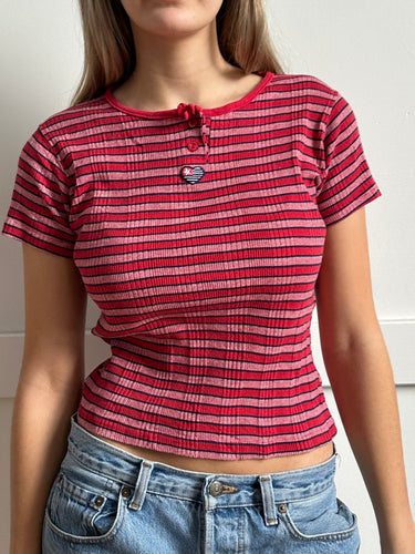 90s striped tee