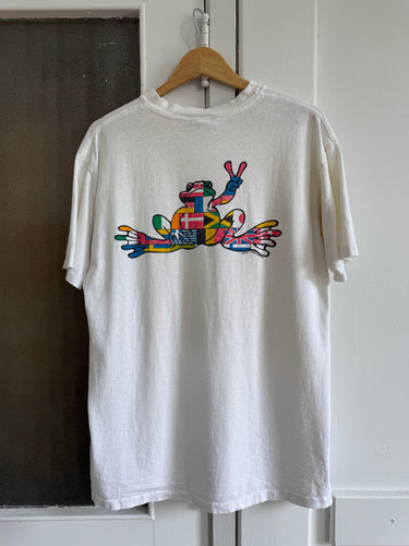 1991 peace frogs tee