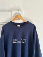 Load image into Gallery viewer, navy sports illustrated crewneck