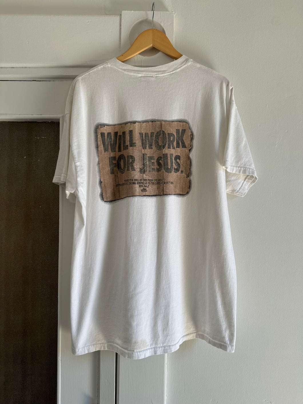 will work for jesus tee