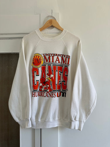 miami hurricanes crewneck
