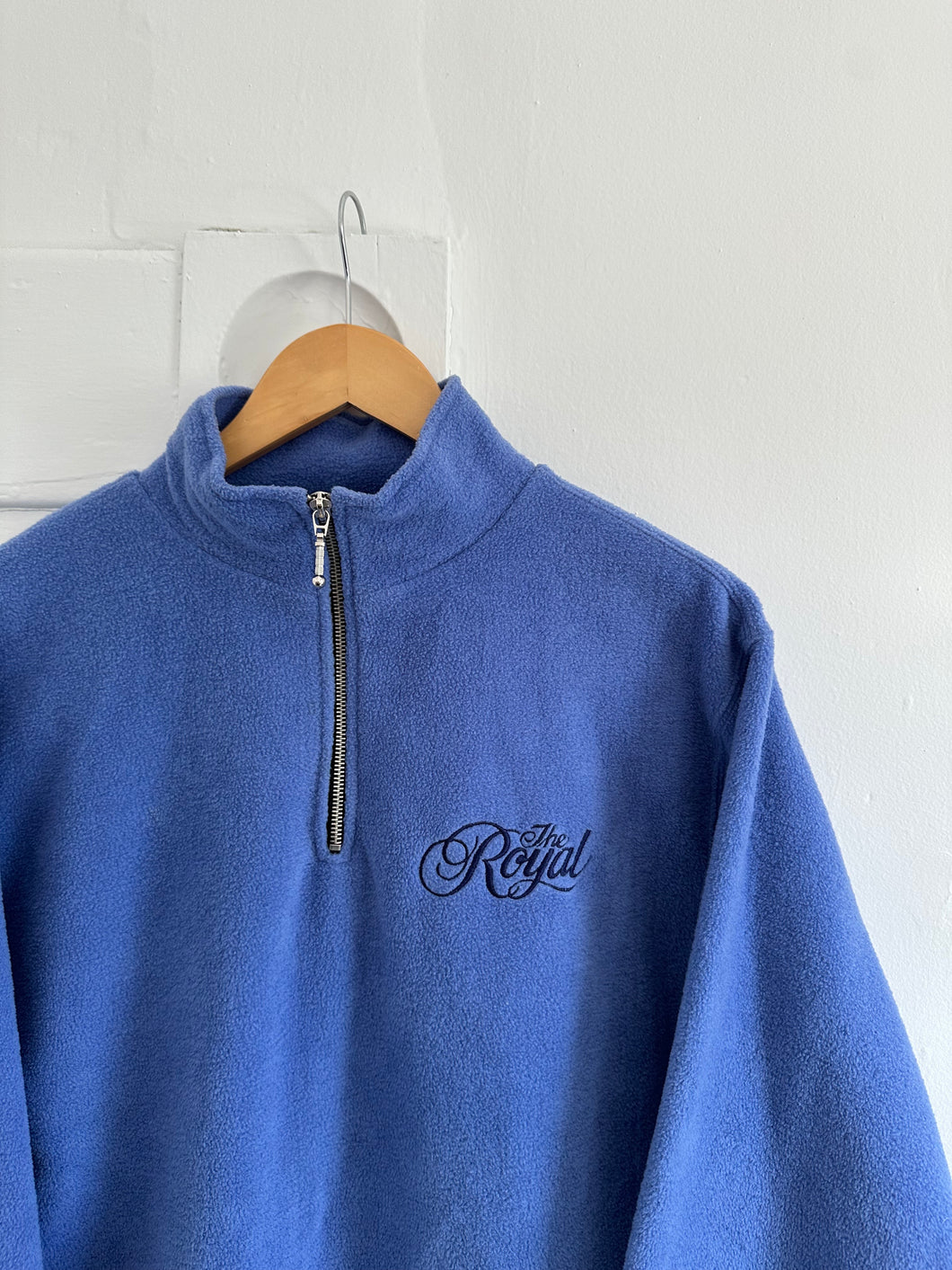 'the royal' fleece 1/4 zip sweater