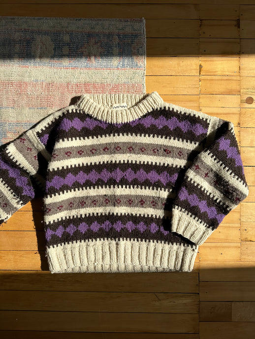 vintage hand knit sweater