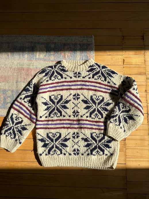 hand knit vintage sweater