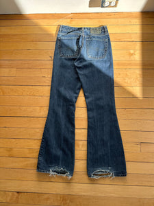 2000s silver flare jeans 27"