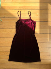 Load image into Gallery viewer, 90s velour mini dress
