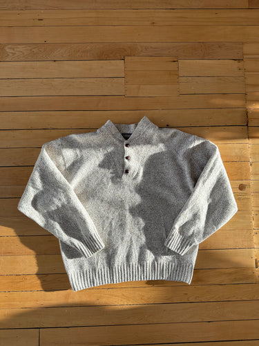 wool henley sweater