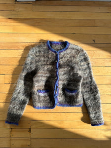 handknit wool cardigan