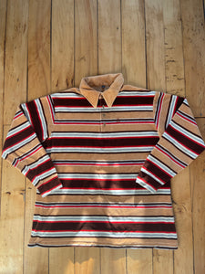 striped velour shirt