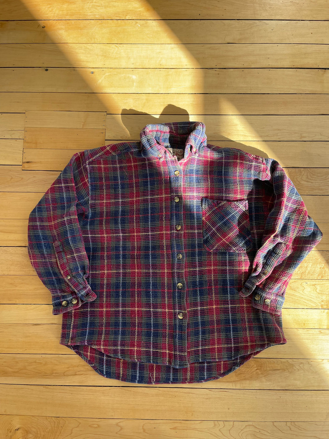 waffle plaid shirt