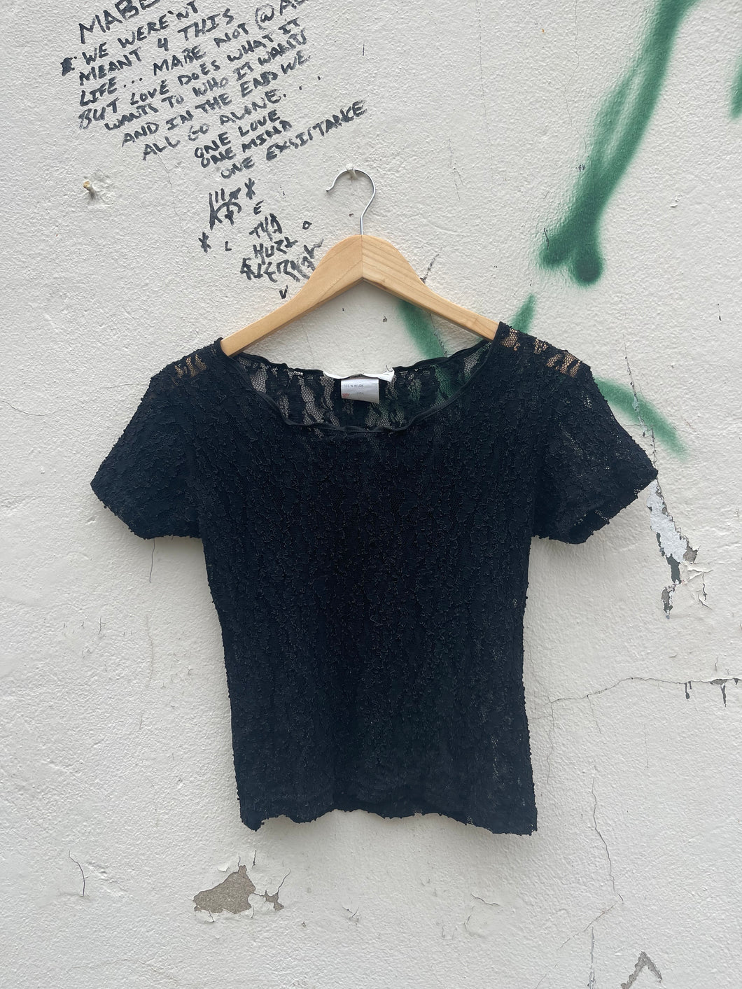 sheer lace top